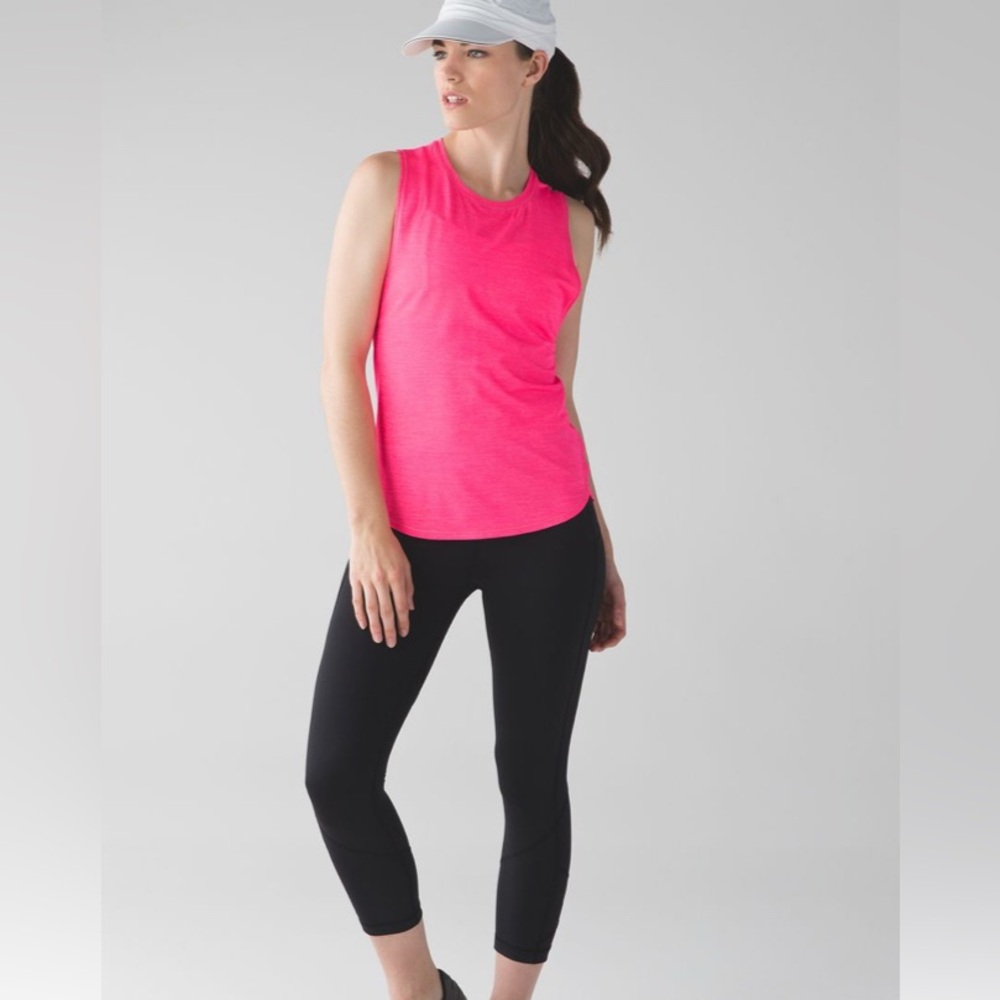 Lululemon In A Cinch Tank
Heathered Neon Pink
